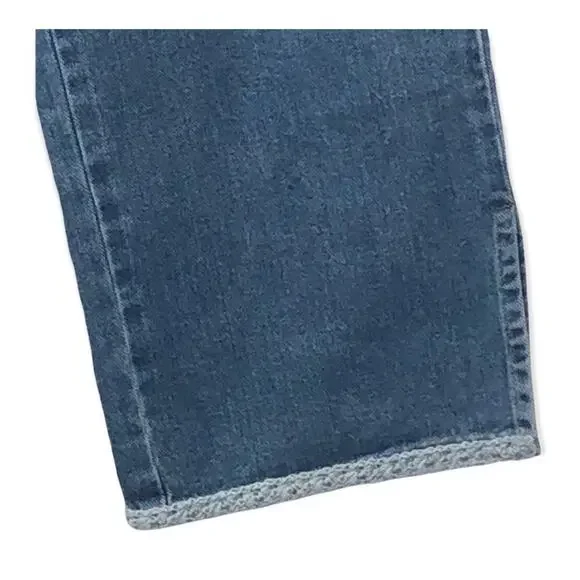 Tommy Hilfiger Vintage High-Waist Capri Mom Jeans Size 10 – Split Seam Retro - Picture 2 of 16